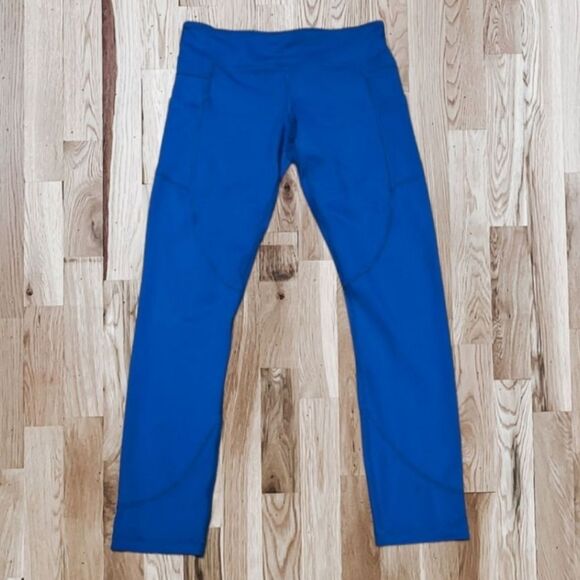 Zyia Active Royal Blue Pocket Light n Tight Hi-Rise 7/8 Leggings Women's 8-10 - Picture 3 of 8